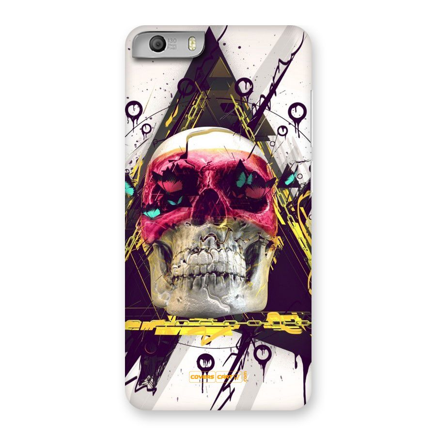 Abstract Skull Back Case for Micromax Canvas Knight 2