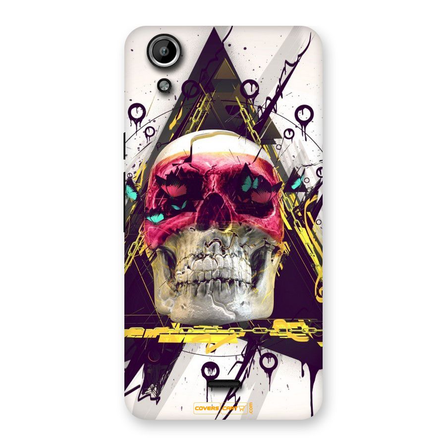 Abstract Skull Back Case for Micromax Canvas Selfie Lens Q345