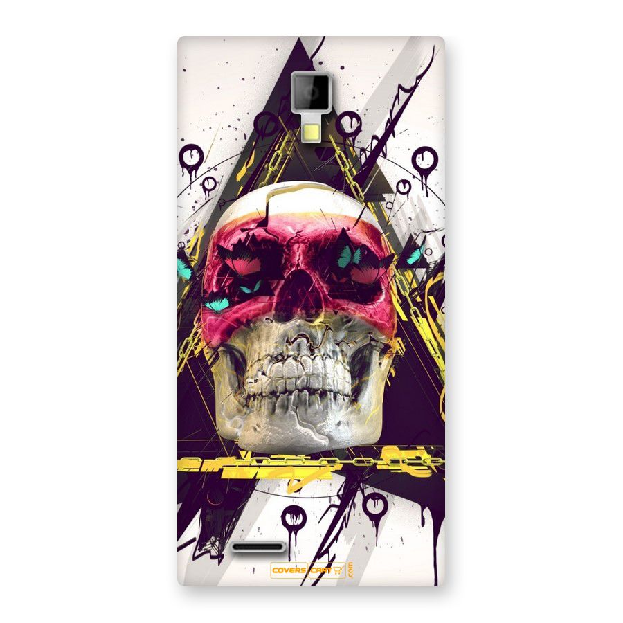 Abstract Skull Back Case for Micromax Canvas Xpress A99