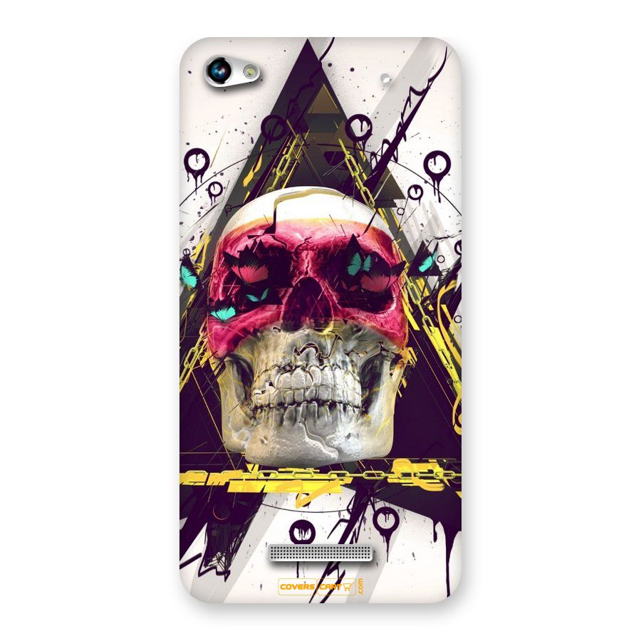 Abstract Skull Back Case for Micromax Hue 2