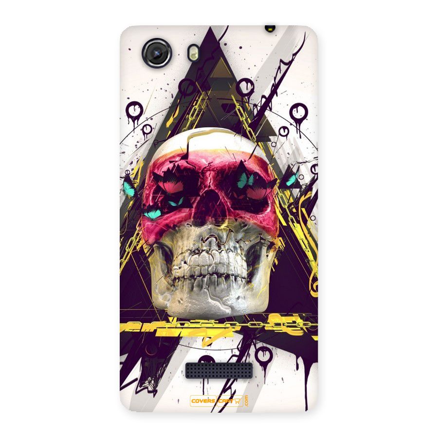 Abstract Skull Back Case for Micromax Unite 3