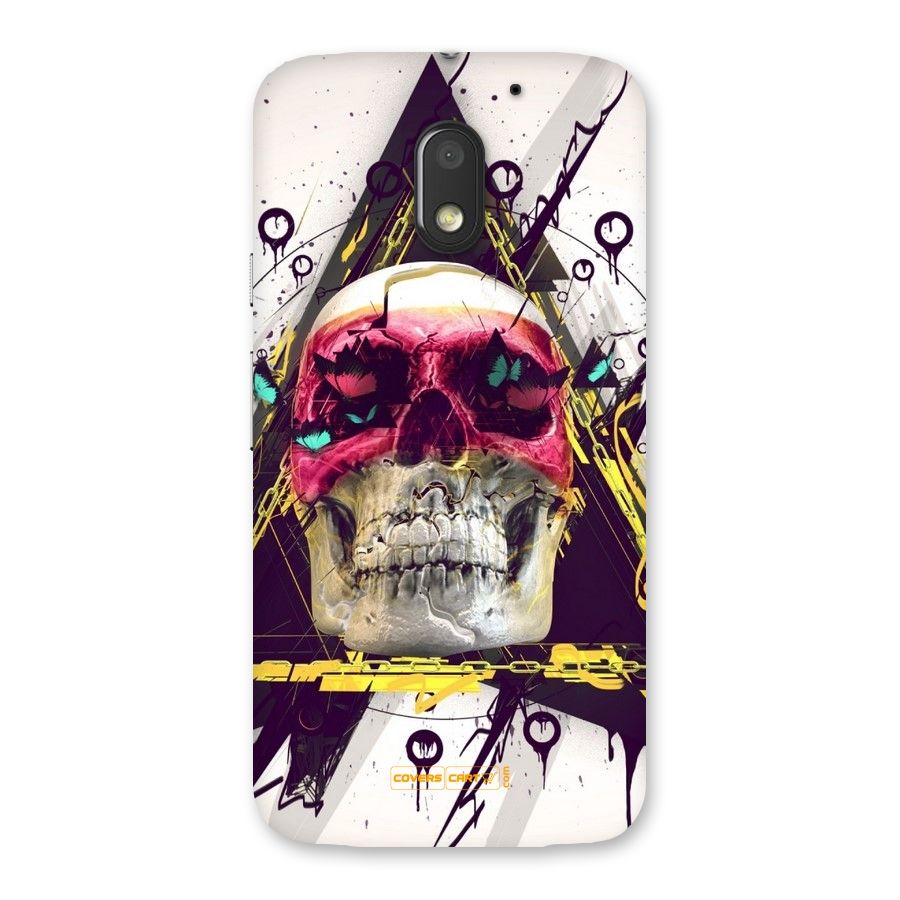 Abstract Skull Back Case for Moto E3 Power