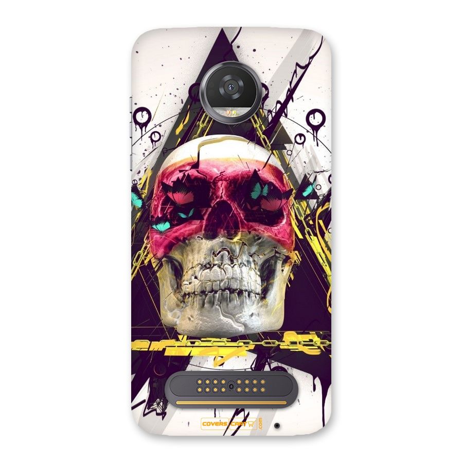 Abstract Skull Back Case for Moto Z2 Play
