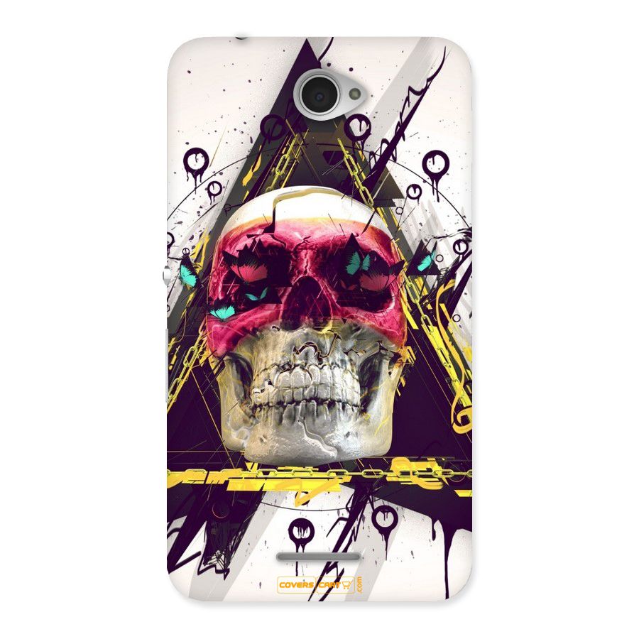 Abstract Skull Back Case for Sony Xperia E4