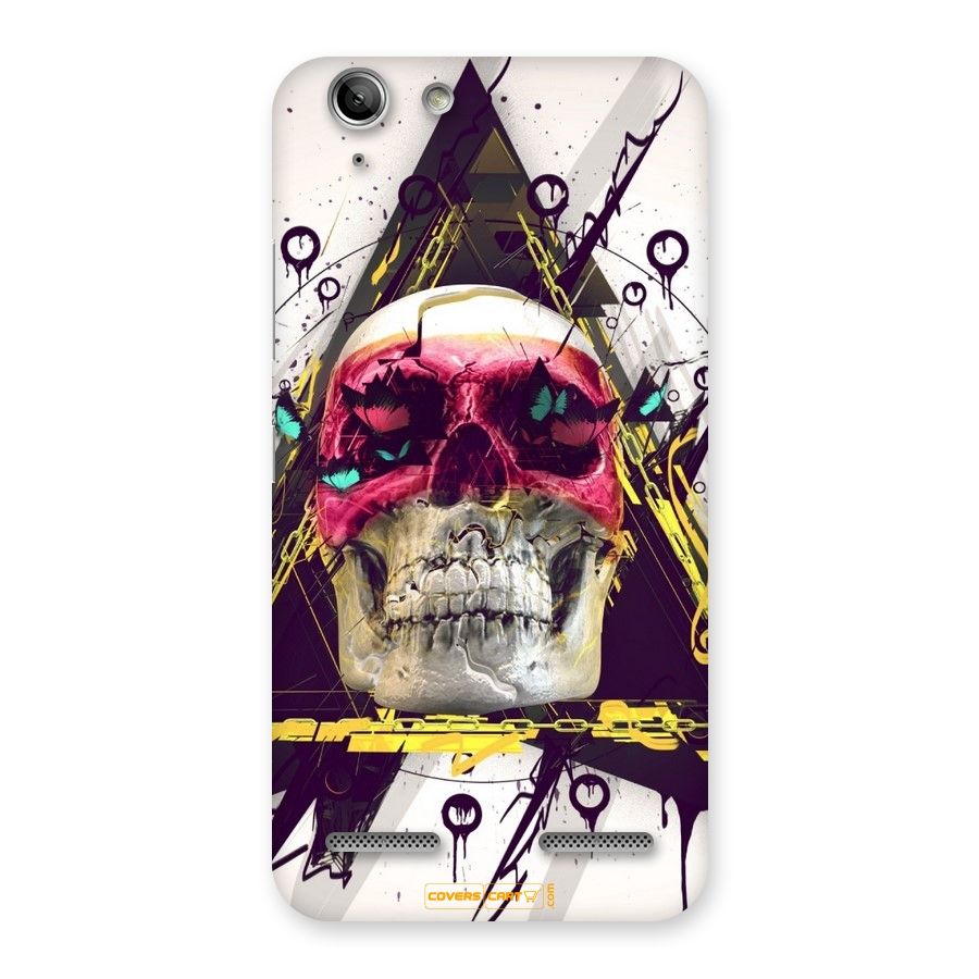 Abstract Skull Back Case for Vibe K5 Plus