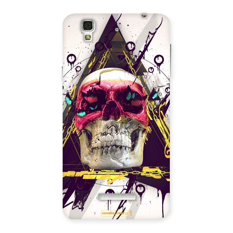 Abstract Skull Back Case for Yu Yureka