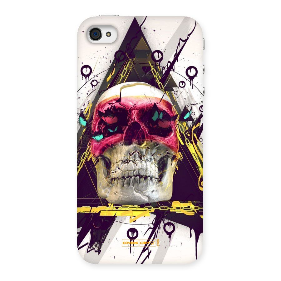 Abstract Skull Back Case for iPhone 4 4s