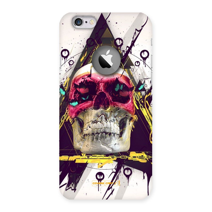 Abstract Skull Back Case for iPhone 6 Logo Cut