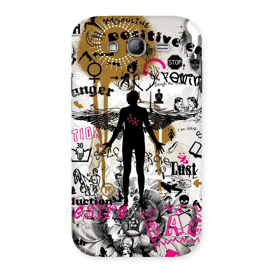 Abstract Words Silhouette Back Case for Galaxy Grand