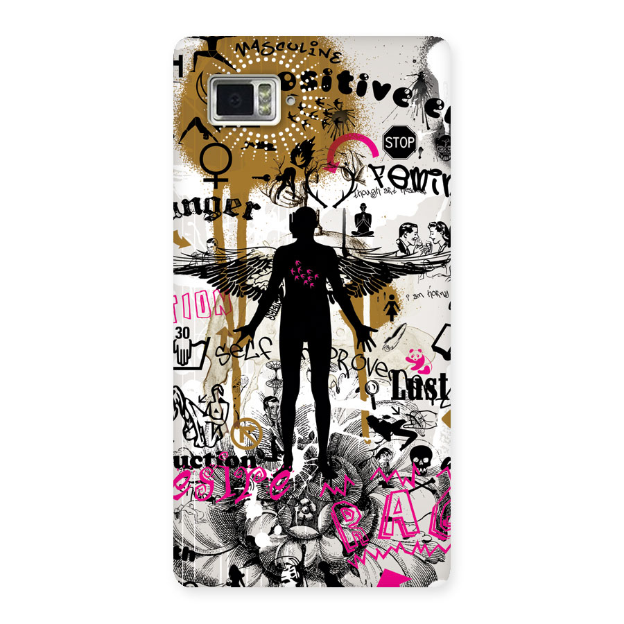 Abstract Words Silhouette Back Case for Vibe Z2 Pro K920
