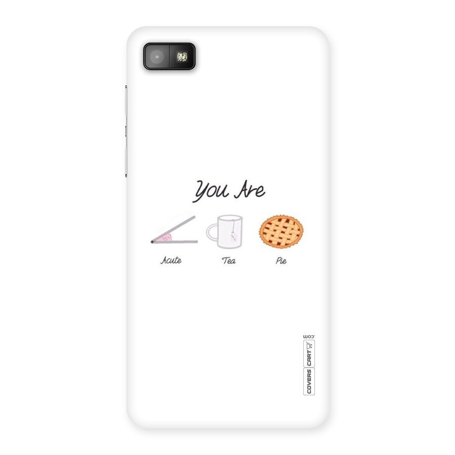Acute Tea Pie Back Case for Blackberry Z10