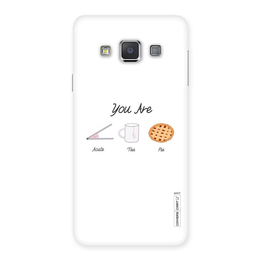 Acute Tea Pie Back Case for Galaxy A3