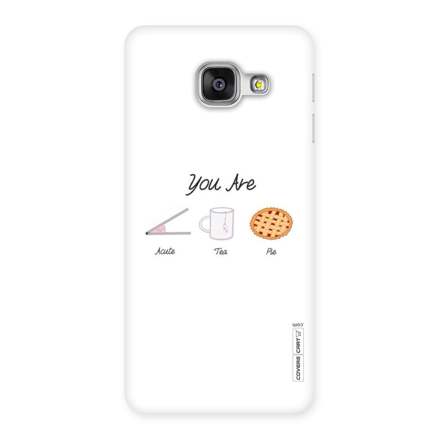 Acute Tea Pie Back Case for Galaxy A3 2016