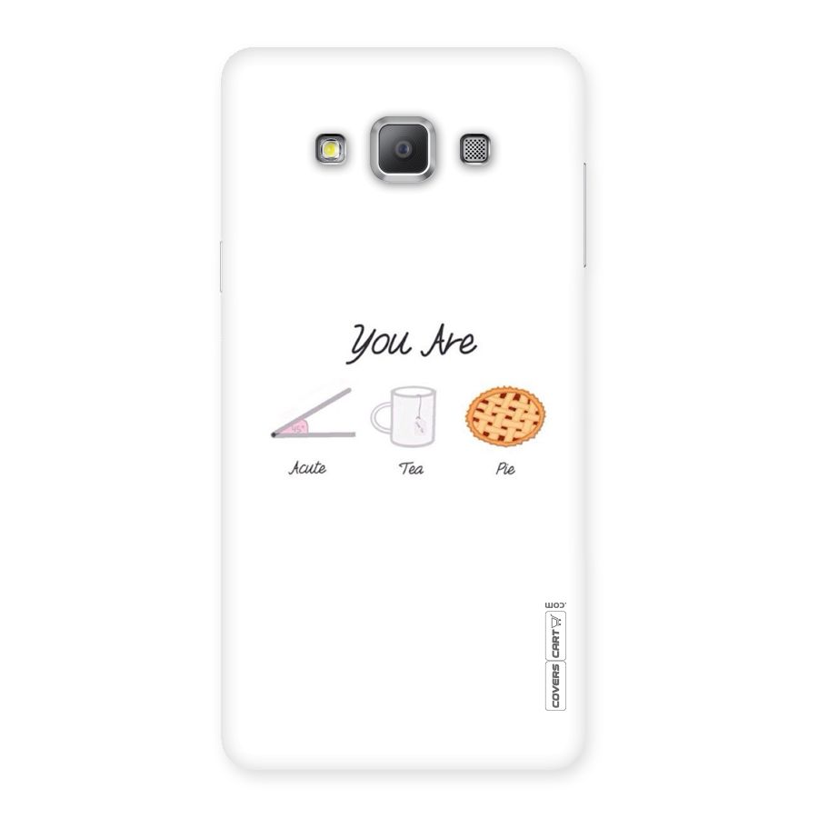 Acute Tea Pie Back Case for Galaxy A7