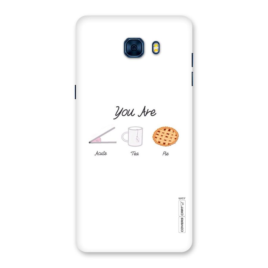 Acute Tea Pie Back Case for Galaxy C7 Pro