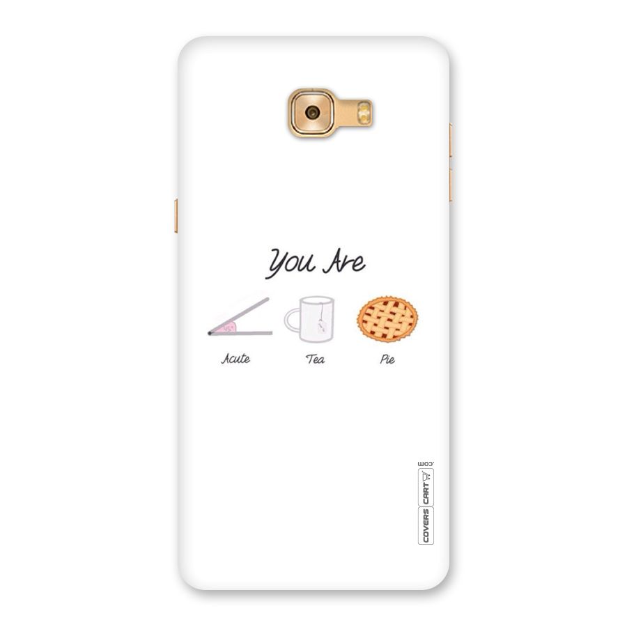 Acute Tea Pie Back Case for Galaxy C9 Pro