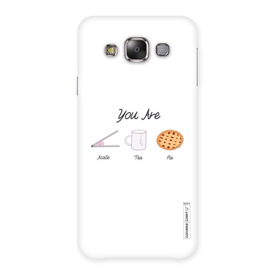 Acute Tea Pie Back Case for Galaxy E7
