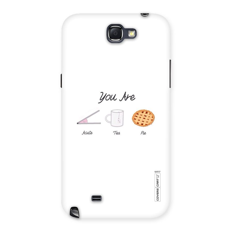 Acute Tea Pie Back Case for Galaxy Note 2