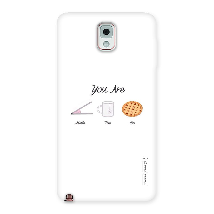 Acute Tea Pie Back Case for Galaxy Note 3