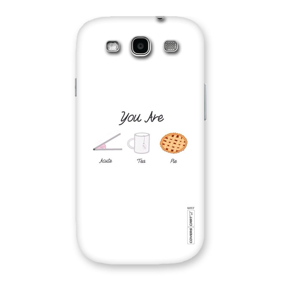 Acute Tea Pie Back Case for Galaxy S3