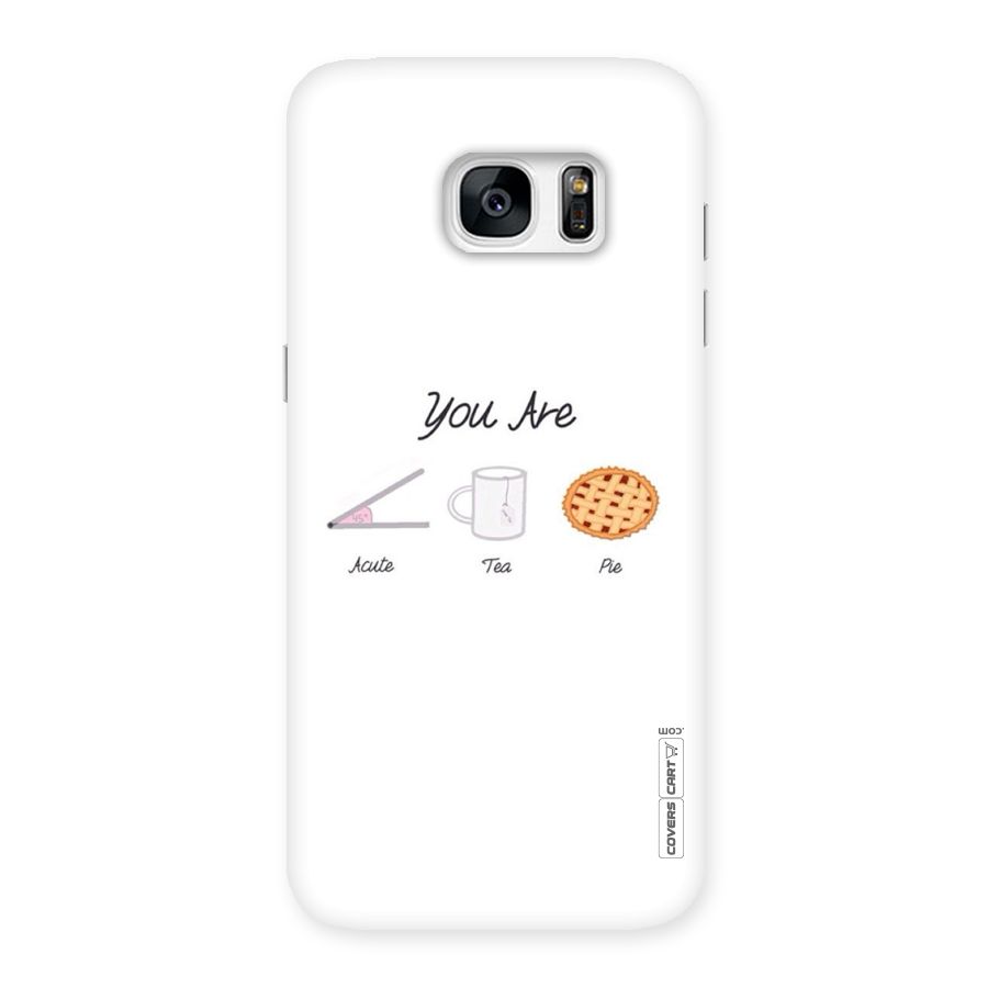 Acute Tea Pie Back Case for Galaxy S7 Edge