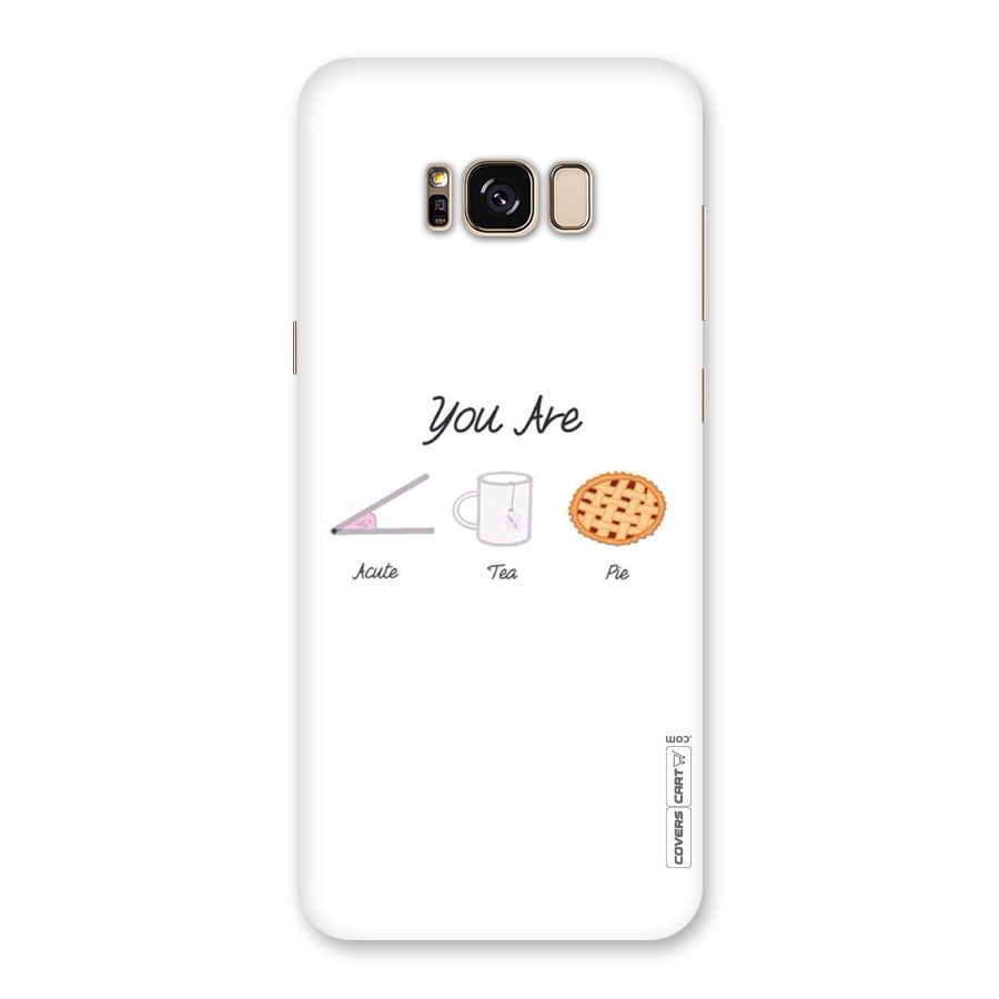 Acute Tea Pie Back Case for Galaxy S8 Plus