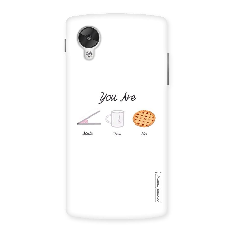 Acute Tea Pie Back Case for Google Nexsus 5