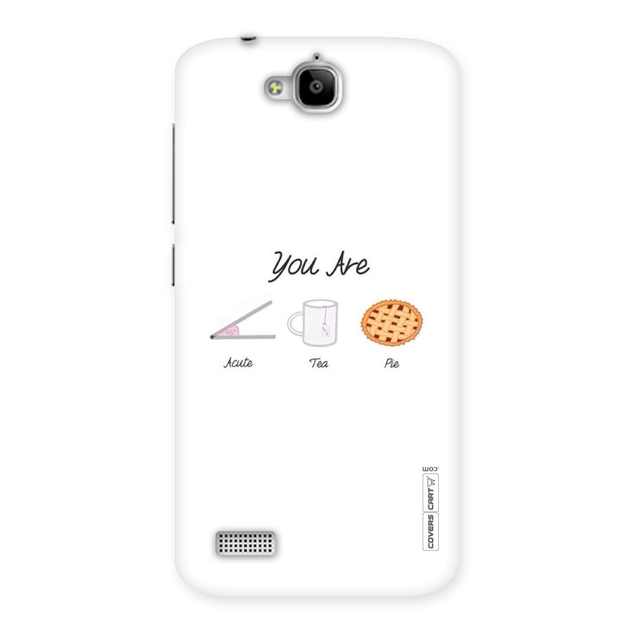 Acute Tea Pie Back Case for Honor Holly