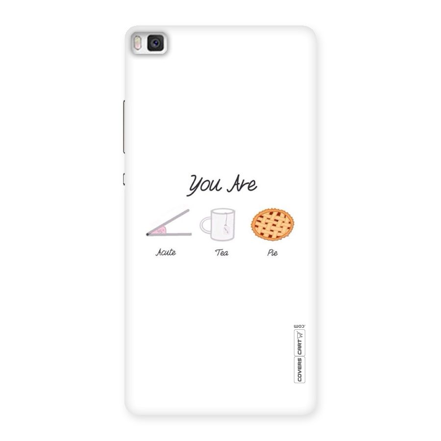 Acute Tea Pie Back Case for Huawei P8