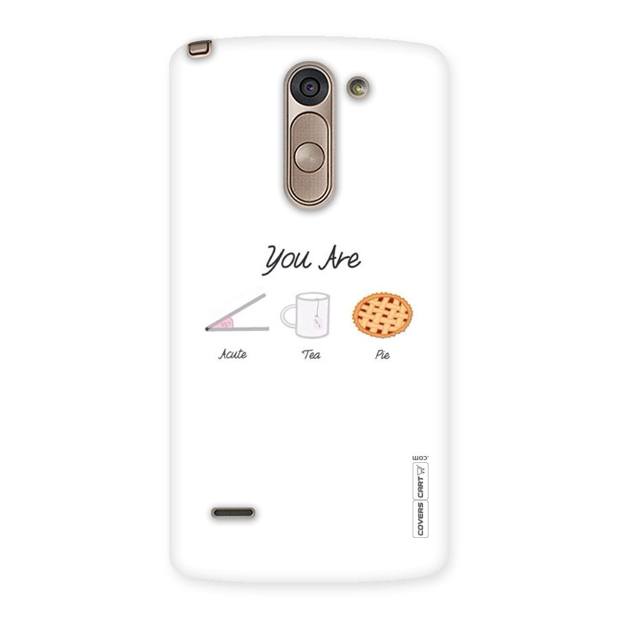 Acute Tea Pie Back Case for LG G3 Stylus