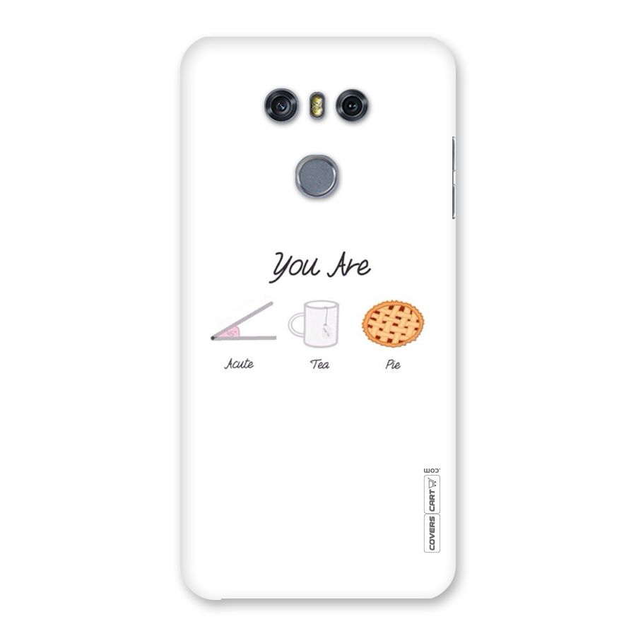Acute Tea Pie Back Case for LG G6