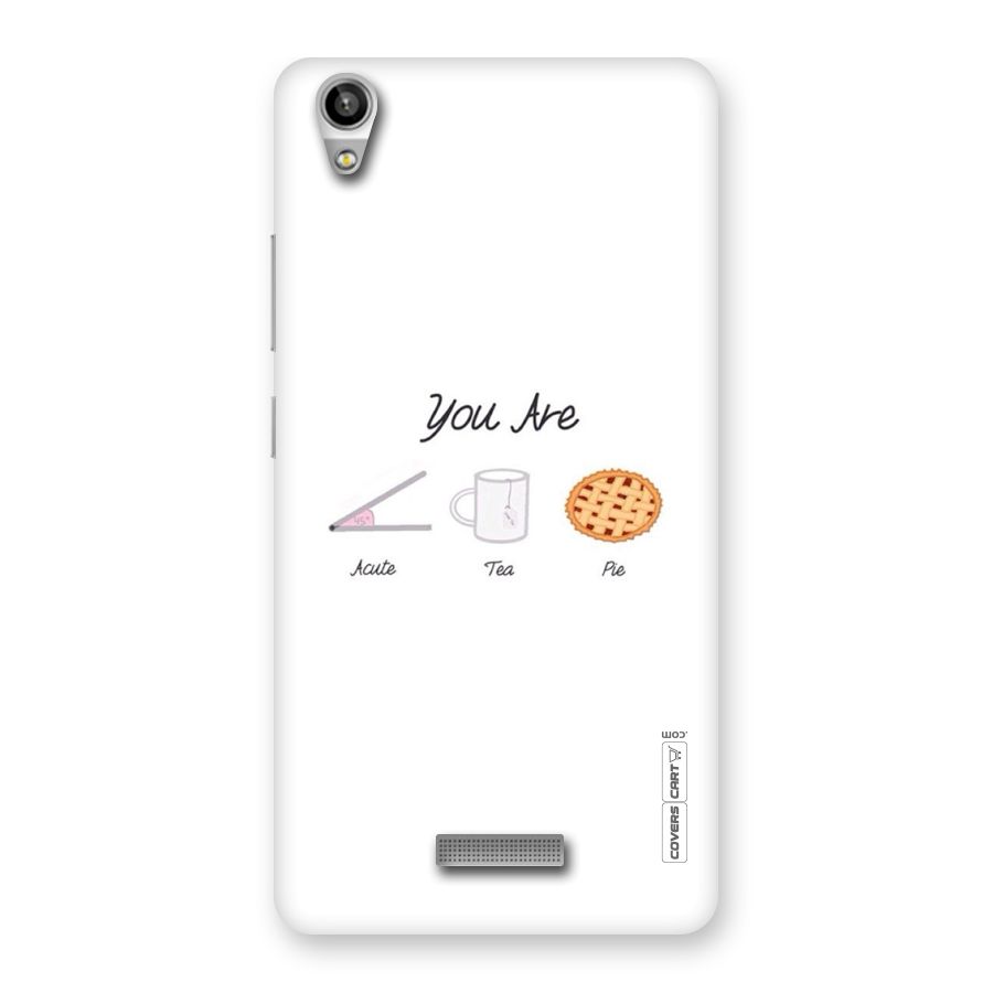 Acute Tea Pie Back Case for Lava-Pixel-V1