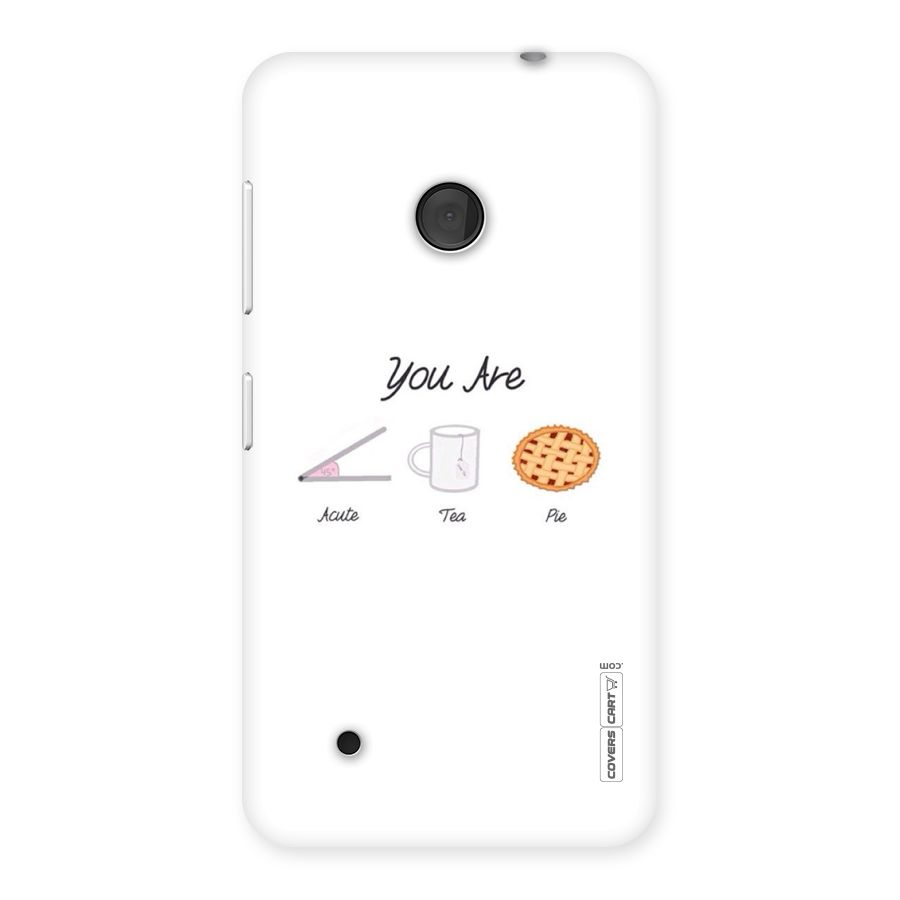 Acute Tea Pie Back Case for Lumia 530