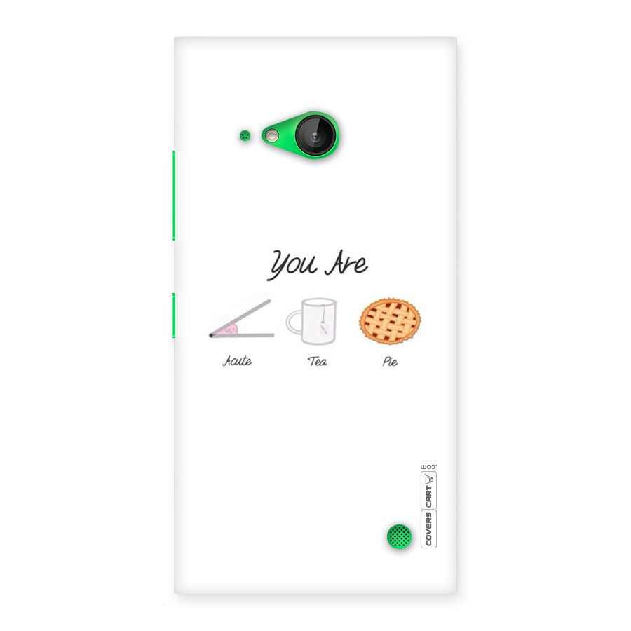 Acute Tea Pie Back Case for Lumia 730