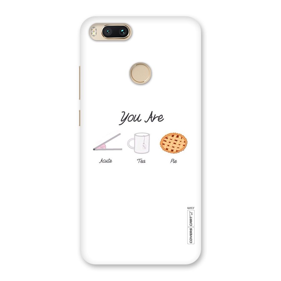 Acute Tea Pie Back Case for Mi A1