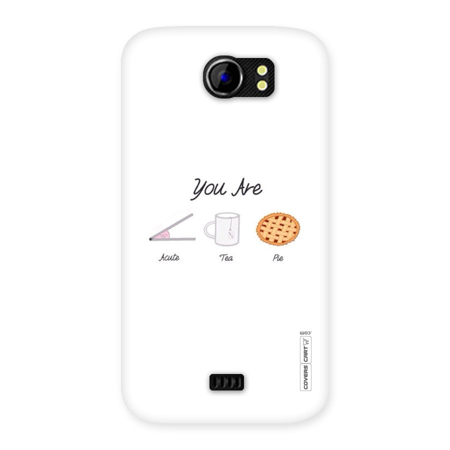 Acute Tea Pie Back Case for Micromax Canvas 2 A110