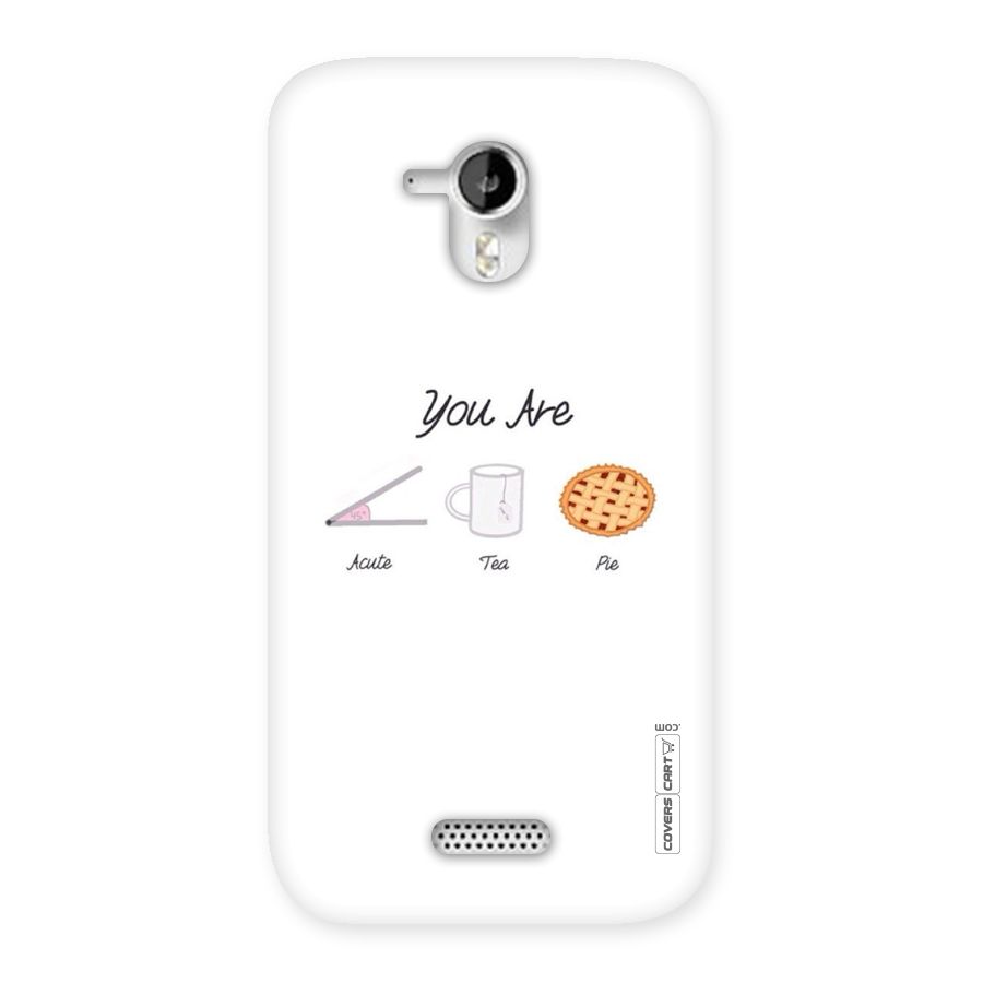 Acute Tea Pie Back Case for Micromax Canvas HD A116