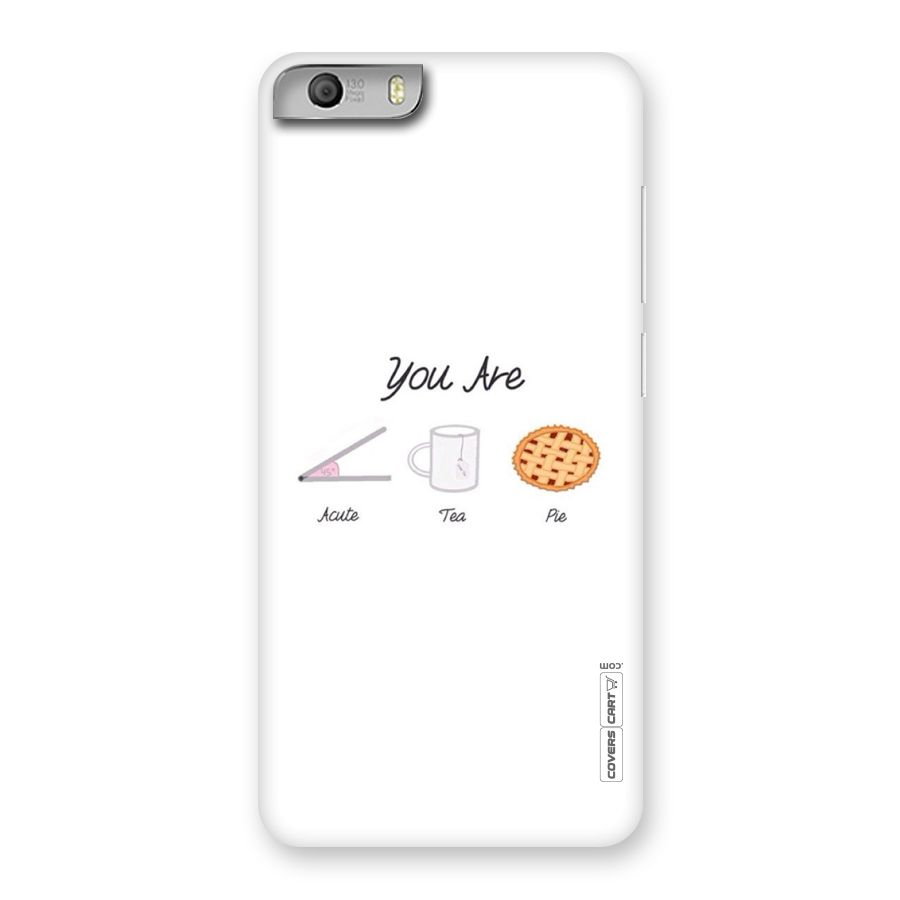 Acute Tea Pie Back Case for Micromax Canvas Knight 2
