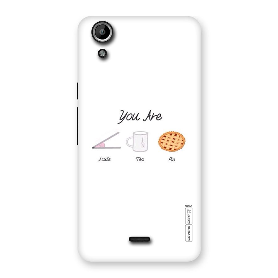 Acute Tea Pie Back Case for Micromax Canvas Selfie Lens Q345