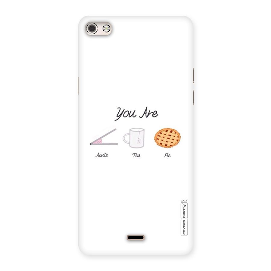 Acute Tea Pie Back Case for Micromax Canvas Silver 5