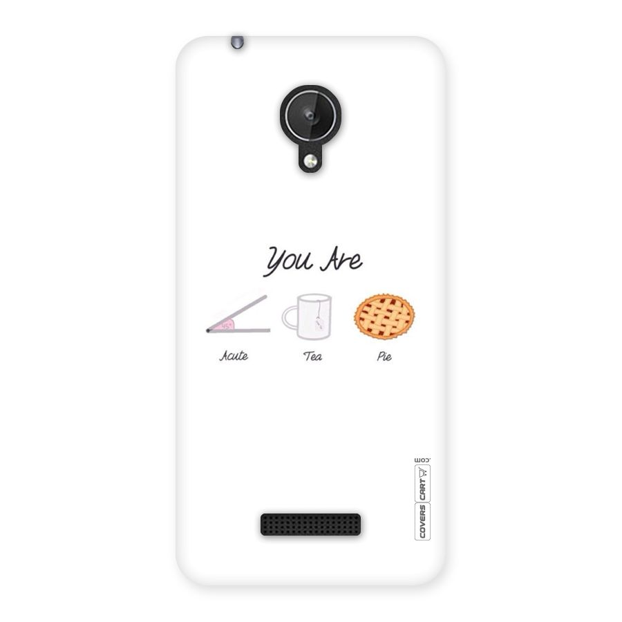 Acute Tea Pie Back Case for Micromax Canvas Spark Q380