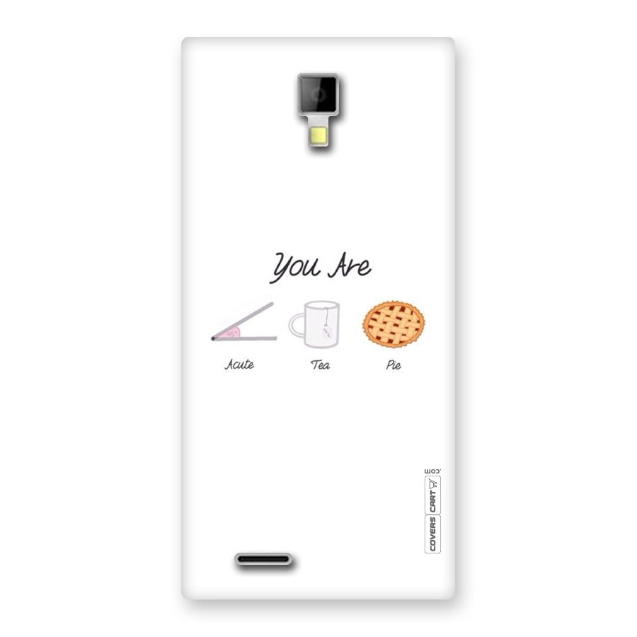 Acute Tea Pie Back Case for Micromax Canvas Xpress A99