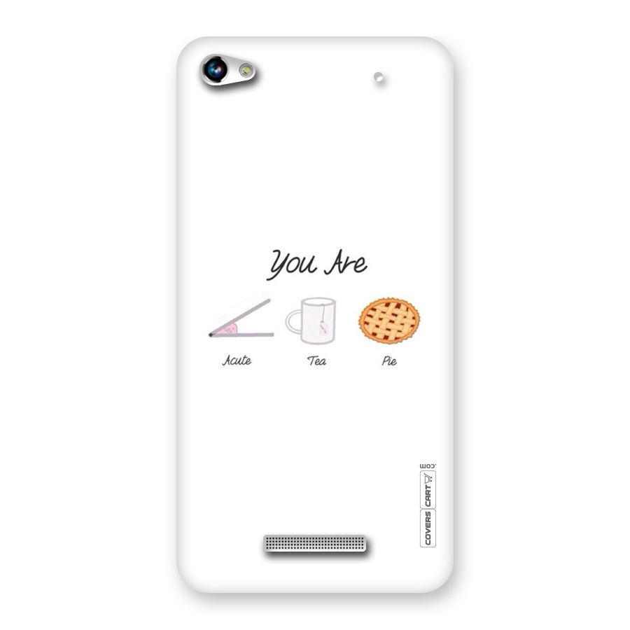 Acute Tea Pie Back Case for Micromax Hue 2