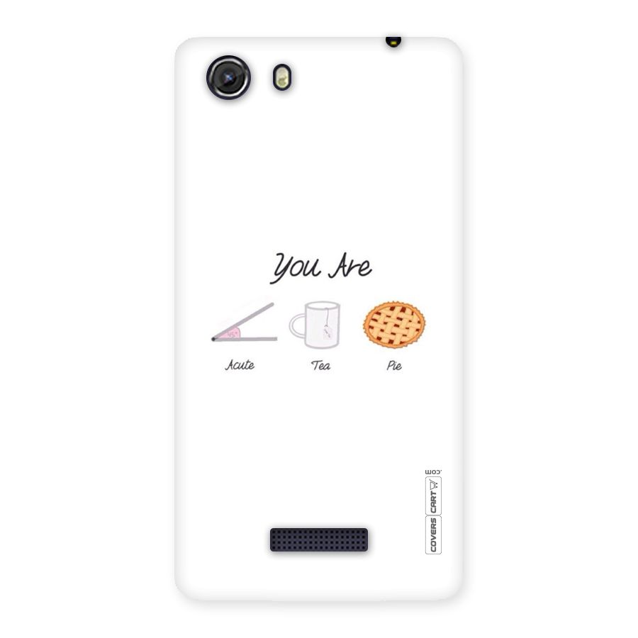 Acute Tea Pie Back Case for Micromax Unite 3