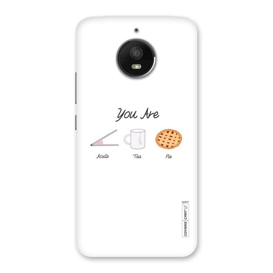 Acute Tea Pie Back Case for Moto E4 Plus