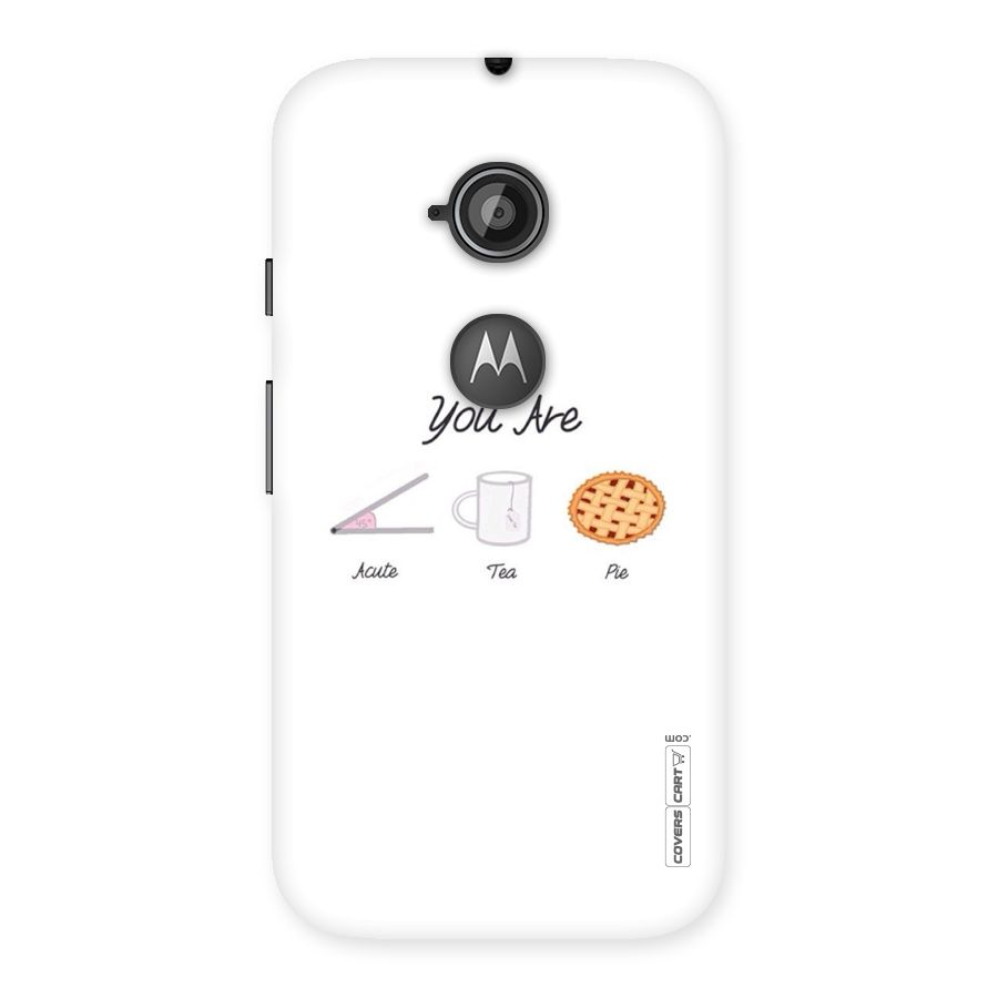 Acute Tea Pie Back Case for Moto E 2nd Gen