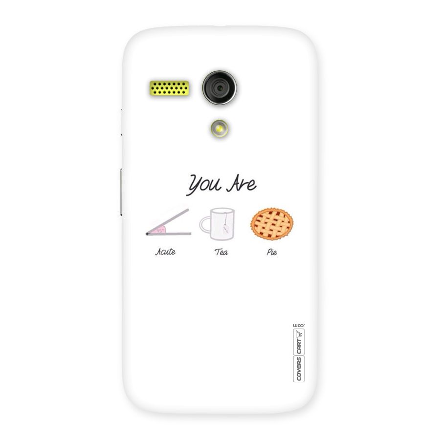Acute Tea Pie Back Case for Moto G