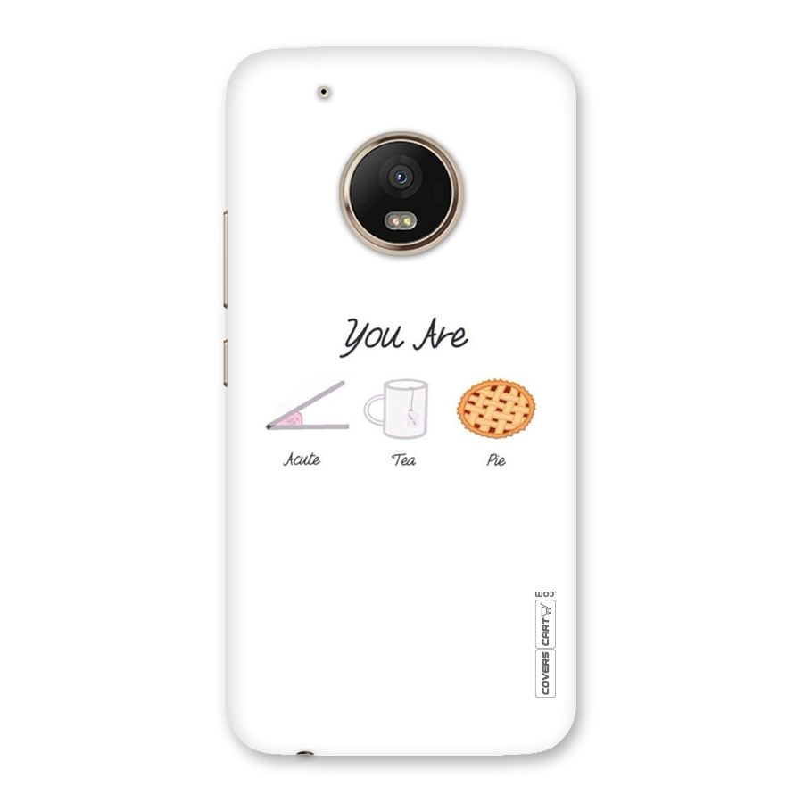 Acute Tea Pie Back Case for Moto G5 Plus