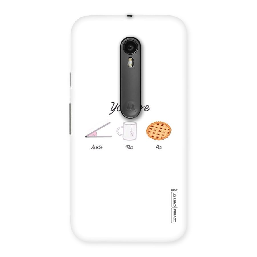 Acute Tea Pie Back Case for Moto G Turbo