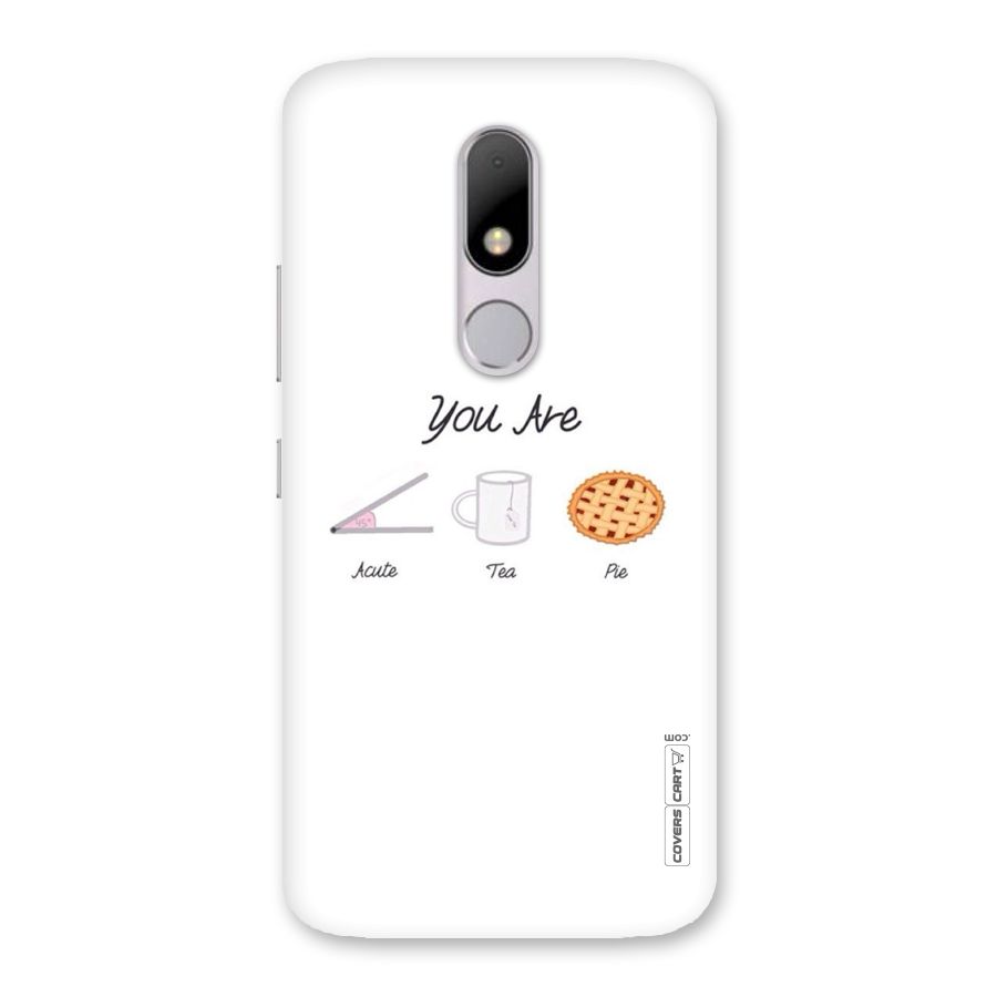 Acute Tea Pie Back Case for Moto M